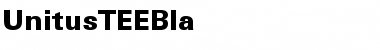 Download UnitusTEEBla Font Download UnitusTEEBla Font