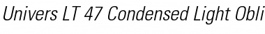 Download Univers LT 47 CondensedLt Font Download Univers LT 47 CondensedLt Font
