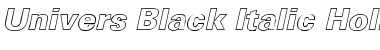 Download Univers-Black-Italic Hollow Font Download Univers-Black-Italic Hollow Font