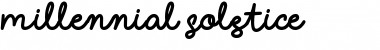 Download Millennial Solstice Font Download Millennial Solstice Font