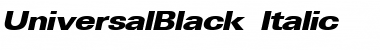 Download UniversalBlack Font Download UniversalBlack Font