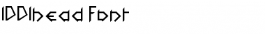 1001head Font Regular Font