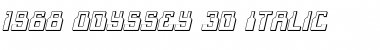 Download 1968 Odyssey 3D Italic Font Download 1968 Odyssey 3D Italic Font