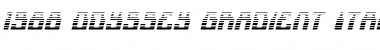 Download 1968 Odyssey Gradient Italic Font Download 1968 Odyssey Gradient Italic Font