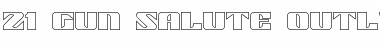 Download 21 Gun Salute Outline Font Download 21 Gun Salute Outline Font
