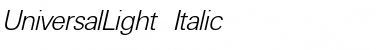 Download UniversalLight Font Download UniversalLight Font