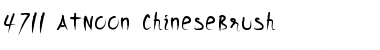 Download 4711_AtNoon_ChineseBrush Font Download 4711_AtNoon_ChineseBrush Font