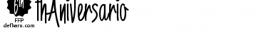 Download 6th Aniversario Font Download 6th Aniversario Font