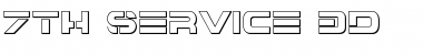 Download 7th Service 3D Font Download 7th Service 3D Font
