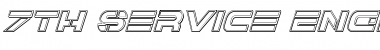 Download 7th Service Engraved Italic Font Download 7th Service Engraved Italic Font