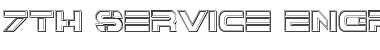 Download 7th Service Engraved Font Download 7th Service Engraved Font