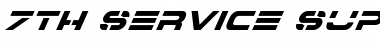 Download 7th Service Super-Italic Font Download 7th Service Super-Italic Font