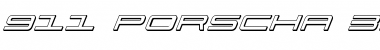 Download 911 Porscha 3D Italic Font Download 911 Porscha 3D Italic Font