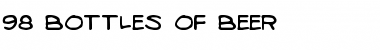 Download 98 Bottles of Beer Font Download 98 Bottles of Beer Font