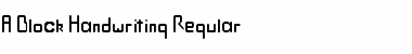 Download A Block Handwriting Font Download A Block Handwriting Font