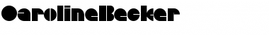 Download CarolineBecker Font Download CarolineBecker Font