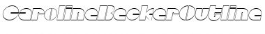 Download CarolineBeckerOutline Font Download CarolineBeckerOutline Font
