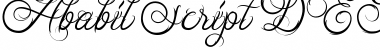 Download Ababil Script DEMO Font Download Ababil Script DEMO Font