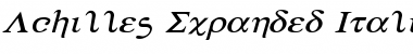 Download Achilles Expanded Italic Font Download Achilles Expanded Italic Font