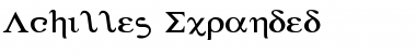 Download Achilles Expanded Font Download Achilles Expanded Font