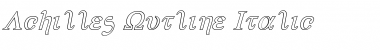 Download Achilles Outline Italic Font Download Achilles Outline Italic Font