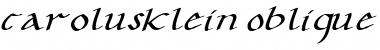 Download CarolusKlein-Oblique Font Download CarolusKlein-Oblique Font