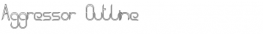 Download Aggressor Outline Font Download Aggressor Outline Font