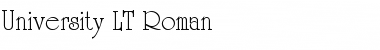 Download University LT Roman Font Download University LT Roman Font