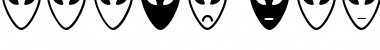 Download Alien faces St Font Download Alien faces St Font