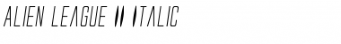 Download Alien League II Italic Font Download Alien League II Italic Font