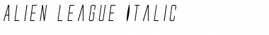Download Alien League Italic Font Download Alien League Italic Font