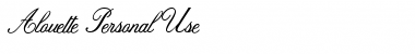 Download Alouette Personal Use Font Download Alouette Personal Use Font
