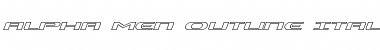 Download Alpha Men Outline Italic Font Download Alpha Men Outline Italic Font