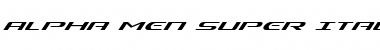 Download Alpha Men Super-Italic Font Download Alpha Men Super-Italic Font