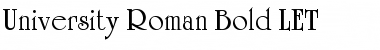 Download University Roman Bold LET Font Download University Roman Bold LET Font