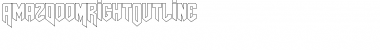 Download AmazDooMRightOutline Font Download AmazDooMRightOutline Font