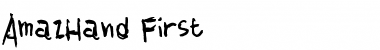 Download AmazHand_First Font Download AmazHand_First Font