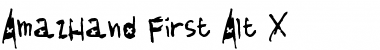 Download AmazHand_First_Alt_X Font Download AmazHand_First_Alt_X Font