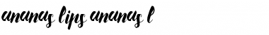 Download Ananas Lips Font Download Ananas Lips Font