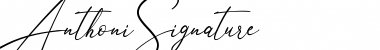 Download Anthoni Signature Font Download Anthoni Signature Font
