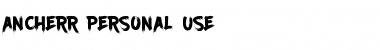 Download Ancherr Personal Use Font Download Ancherr Personal Use Font
