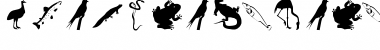 Download AnimalishSilhouettes Font Download AnimalishSilhouettes Font