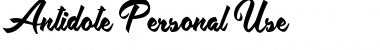 Download Antidote Personal Use Font Download Antidote Personal Use Font