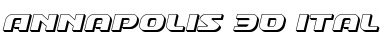 Download Annapolis 3D Italic Font Download Annapolis 3D Italic Font
