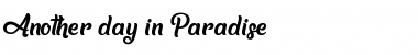 Download Another day in Paradise Font Download Another day in Paradise Font