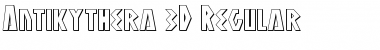 Download Antikythera 3D Font Download Antikythera 3D Font