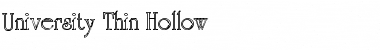 Download University-Thin Hollow Font Download University-Thin Hollow Font