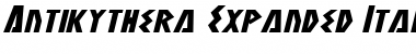 Download Antikythera Expanded Italic Font Download Antikythera Expanded Italic Font