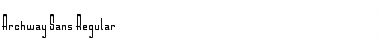 Download Archway Sans Font Download Archway Sans Font