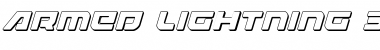 Download Armed Lightning 3D Italic Font Download Armed Lightning 3D Italic Font